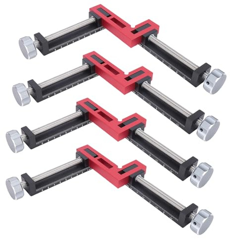 Denash 90 Grados, Aleación de Aluminio y Abrazadera de Rincón de ángulo Recto de Acero Inoxidable para Carpintería, Abrazadera Cuadrada con Alta Resistencia para Proyectos de