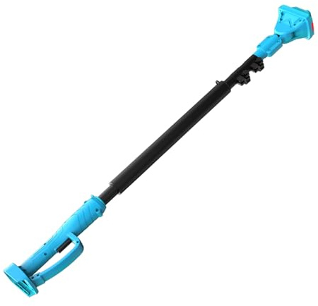 ANEELV Asta telescopica per cesoie elettriche e seghe a batteria – 1,2–2,5 m estensibile, testa regolabile a 90°, altezza di lavoro fino a 4,6 m, compatibile con Makita 18V