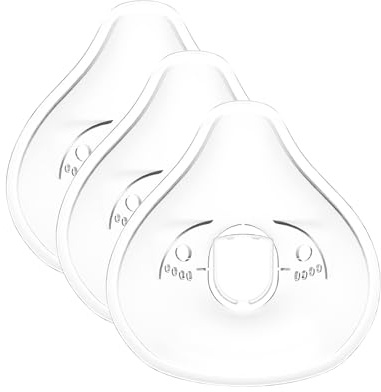 IEA Medical Ersatzmaske Erwachsene 3er + Mundstück – Inhalator/Vernebler | 3 weiche Inhalationsmasken + Mundstück – hautfreundlich, dicht, wiederverwendbar & leicht zu reinigen; für Vernebler