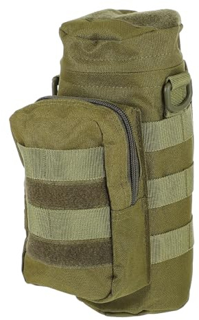 Zerodeko Porte-Bouteilles en Nylon Vert, Pochette Imperméable Multi-usages, Compatible Ceinture Et Paquet à Dos, Randonnée Camping Voyage Extérieur