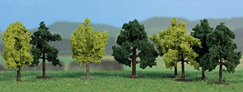 Heki 1140 Arbre à Feuilles 8 pièces, Hauteur 4 cm, Multicolore