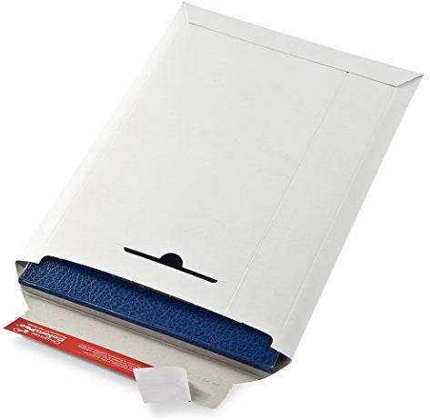 ColomPac CP012.07 ColomPac CP012.07 Versandtasche aus Vollpappe 310x445x30mm PK100 mit Selbstklebeverschluss, Knickschutz und umlaufenden Kantenschutz Variable Füllhöhe bis 30mm weiss