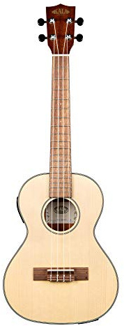 KALA KA-SSTU-TE - Solid Spruce Travel Tenor Ukulele, with EQ & Bag