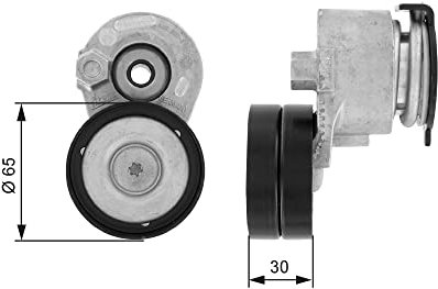 GATES T38428 Polea tensora correa poli V