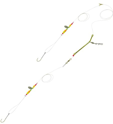 Dieter Eisele Plattfisch Schleppsystem 70cm 0,40mm - Vorfach für Scholle, Vorfächer für Plattfische, Schollenvorfach Meeressystem