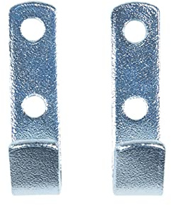 Masidef member of the würth group DY270661 Gancio piatto da parete in acciaio zincato 20x65 mm. max 2 pz, 65 x 20 mm (170 kg)