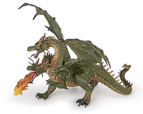 Papo MEDIEVAL-FANTASY 36019 Two Headed Dragon Figurine, Multicolour