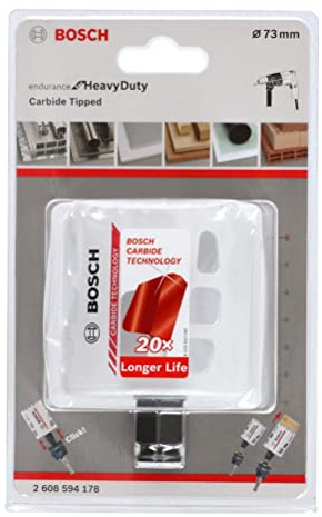 Bosch Professional Scie trépan au carbure de tungstène Endurance for Heavy Duty (Ø 73 mm, Accessoires pour perceuses)