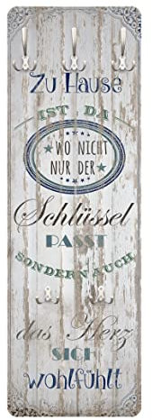 Bilderwelten Garderobe - Zu Hause ist da, Größe HxB:105cm x 34cm