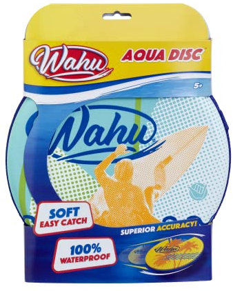 Wahu Aqua Disc - Surfer Blue | 100 Percent Waterproof Flying Disc Toy | Easy Throw and Catch | Ideal Garden or Beach Toy | Ages 5 Plus
