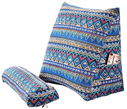 Orthopädisches Bettkeilkissen aus Memory-Schaum, geeignet für den Schlaf nach der Operation, geeignet für Hinterbeine und Knie, Nacken- und Rückenbeinstützkissen, geeignetes Lesekissen,EE,45 * 20