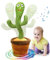 seOSTO Singing Dancing Cactus Toy Repeat What You Say, Talking Cactus Toy for Children Interactive Baby Toys for Year Old Boys Girls Gifts, Baby Encourage Speech
