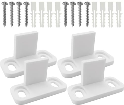 Baluue Bodenführung Für Scheunentore Schiebetür Führung Unten Bodenschienenstopper Für Ein- Oder Bypass-Türsysteme Verhindert Schwingen 4 Stück 1.77 X 0.94 X 0.79 in