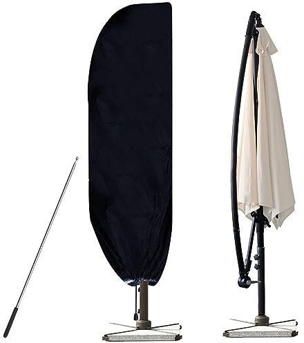 Funda Protectora Para Sombrilla (Diámetro 2-4 M) Funda Parasol Excentrico Cubierta Protectora Para Sombrilla De Plátano Resistente Al Viento, Anti-, Tela Oxford 280x30/81/45cm ( Tamaño : 210x45/72/32c