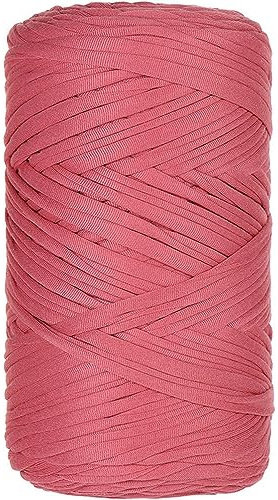 1 Pcs 400g Cotton Soild Color T-Shirt Yarn Fabric Crochet Yarn for DIY Knitting Handbags Hat Shoes Purse Basket
