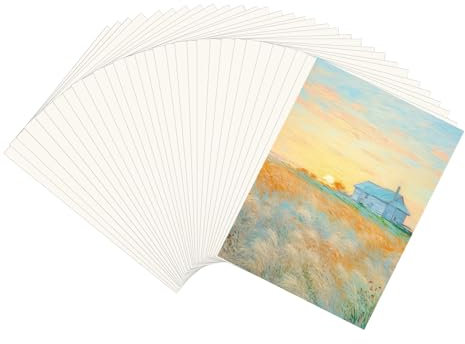 Carta Acquerello, 50 Fogli 300 g/m² Fogli Acquerello A4, Carta Cotone Acquerello Bianco Watercolor Paper per Pittura Scrittura a Mano e Progetti Artistici 29,7 x 21 cm