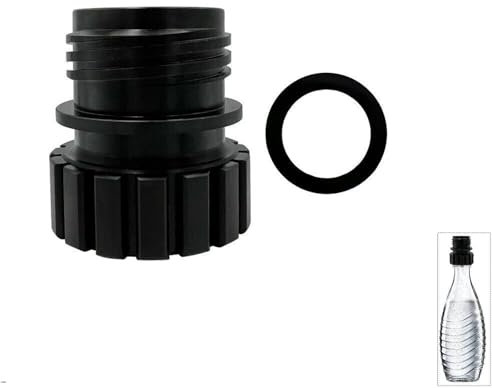 BAAQII Quick Connect Soda Bottle Adapter for Soda Maker and Crystal Glass Bottle 0.7L, Soda Maker Bottle Attachment Refill Cap for Connecting Glass Bottle with Soda Machine