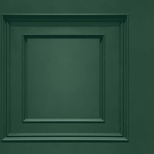 SOPHIE LAURENCE Grüne Holzpaneeleffekt-Tapete, glatte, matte Oberfläche, 3D-Effekt, Vliestapete für Wohnzimmer, Schlafzimmer, Wandtapete