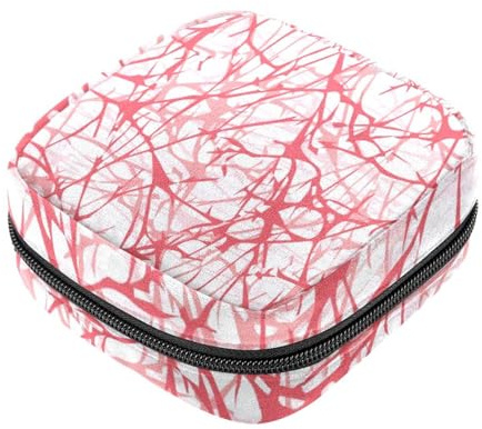 RODAILYCAY Damenbinden Aufbewahrungsbeutel für Frauen, große Kapazität, Menstruationspad-Tasche, rosa Menstruationstaschen, Tampon-Sammelhalter, Geldbörse