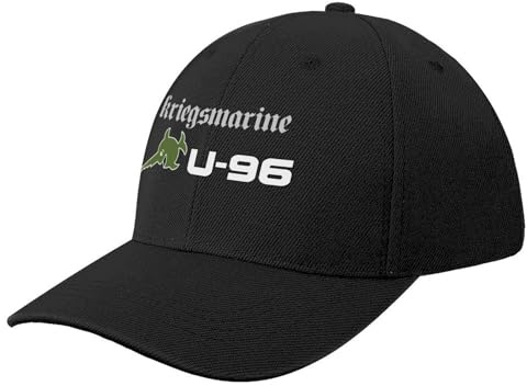 LXCUDXZ Baseball Kappe WW2 Deutsche Kriegsmarine U-Boot U-96Cap Baseball Cap Mann Caps Boonie Hüte Rugby Hut männlich Damen Party Geschenk