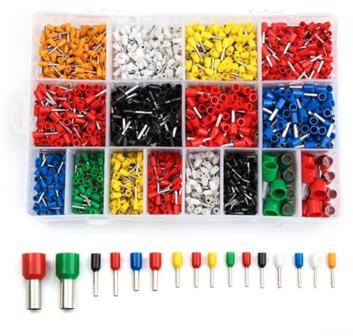 for HPLIVE Pack of 2120 Terminal Set, VE Tube Cable Lugs, Insulated Pin Cable Lugs, Tip Rings Kit