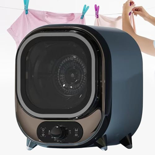 Petit SèChe-Linge (Capacité De Charge De 0,8 Kg), Sèche-Linge à Condensation Portable, Sèche-Linge à évacuation Compacte Et Portable De 5 Kg,35 dB, Idéal pour Les Petits Espaces,Brown