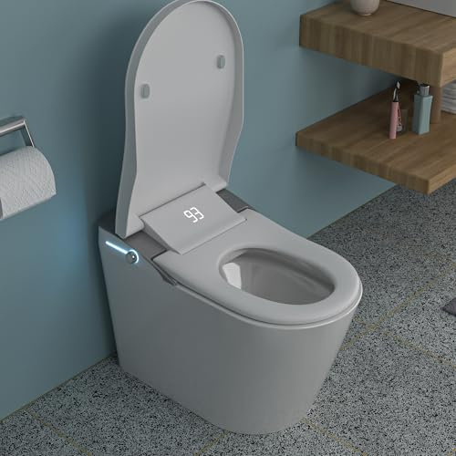 YMXEURSC Toilettes intelligentes avec Bidet intégrée, Auto Open & Close, Confort et facilité d'utilisation