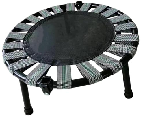 Zxpjkyu Mini Trampolino, Trampolino Rotondo, Silenzioso, Portatile, Tappeto Elastico Stabile, Trampolino Pieghevole per Uso Domestico, Giocattolo, Allenamento