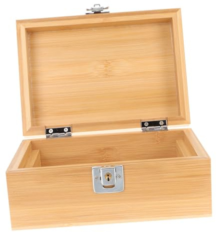 HAMPPLIES Custodia per Sigari Portatile in Legno Creativo Chiusura a Ribalta, Umidificatore Integrato, Multifunzionale e Resistente per Viaggi e Conservazione