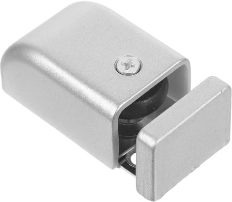 DOITOOL Stabilisateur de Porte Vitrée Installation Facile et Maintien sans Balancement en Alliage D'aluminium Guide Inférieur Réglable pour Portes Coulissantes de Bain Adapté aux Hôtels