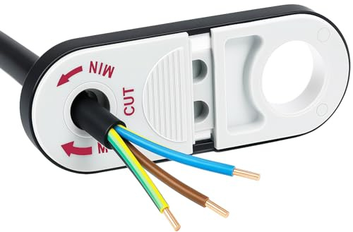 Electric Cable Stripper Tool, Electrical Wire Strippers Electrical Tools, Wire Stripper Tool Electrician Tools, Rotate one Circle Cable Strippers for Diameter 0.3-1.28 CM Cables