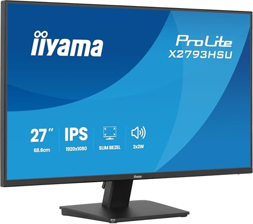 iiyama X2793HSU-B1-27, IPS, 1920 x 1080/120 Hz, USB Hub,1H1DP