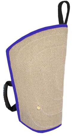 MagiDeal Manicotto per di Cane Manicotto Professionale Resistente All'abrasione Giocattolo da Maniglia Interattiva Design Dell'impugnatura a, Blu