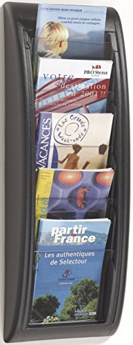 Wand-Prospekthalter A5 schwarz PAPERFLOW 4063.01 QuickBlick