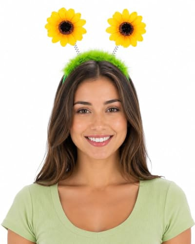 Das Kostümland Sonnenblumen Haarreif zum Gärtnerin oder Blumenwiese Kostüm