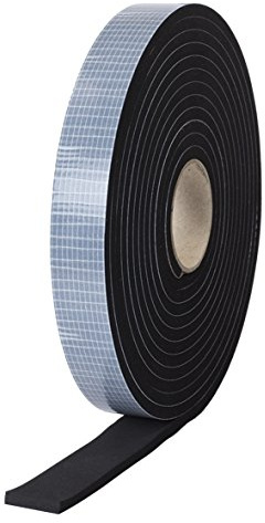HSF EPDM Zellkautschuk 15mmx5mm einseitig selbstklebend schwarz 10m Rolle