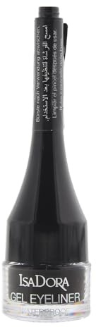 Isadora Waterproof 01 Black Eyeliner Gel 3g