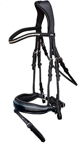 Schockemöhle ANATOM. DRESSUR-TRENSE Premium  MALIBU  Größe Warmblut, Farbe schwarz