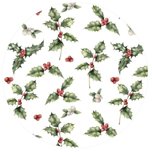 Culpitt Vintage Holly Masonite Board, Christmas Cake Board for Heavy Cakes - 10 inch, 38483