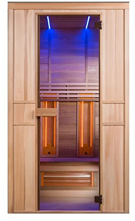 Alpha Wellness Sensation Cabina a infrarossi per sauna Infrawave RR-110/115 x 101 x 202 cm