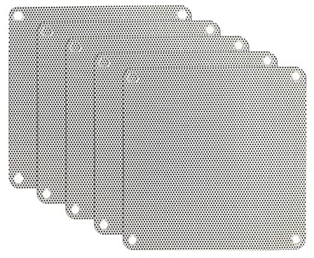 VERBENA 5 piezas 80mm 90mm 120mm 140mm PVC blanco cortable PC ventilador filtro de polvo caso a prueba de polvo malla computadora refrigeración cubierta a prueba de pol