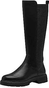 Tamaris Damen Stiefel Leder schwarz 38