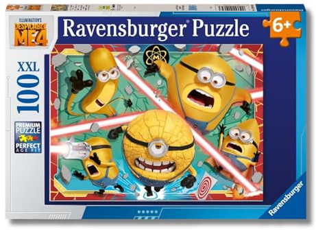 Ravensburger Kinderpuzzle 12001062 - Einfach unverbesserliche Zeiten in Sicht - 100 Teile XXL Despicable Me 4 Puzzle für Kinder ab 6 Jahren