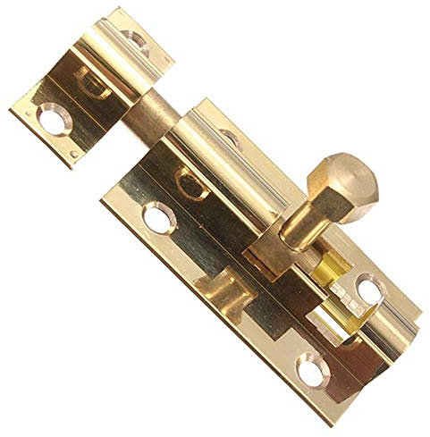 Serratura for porta, chiavistello for cancello, chiavistello, serratura for porta scorrevole, 3,5 cm x 20 cm Chiavistello scorrevole di sicurezza in rame Serratura for porta Chiavistello a botte dorat