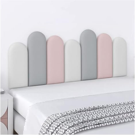 Wzmazingly Selbstklebendes Kopfteil, 3D-Antikollisions-Wandaufkleber Für Kinder, Bettrückwandpaneel Weiche Wandschutzvorrichtungen Für Unterschiedlich Große Betten(Size:240x55cm)