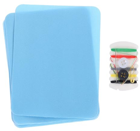 QUARKZMAN 8 Stück Flicken zum Aufbügeln Hellblau, Innen und Außen Stoff-Reparaturflicken Aufbügeln, Selbstklebende Bügelflicken Aufbügelflicken für Kleidung, Sofa, Rucksack