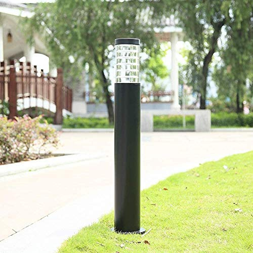 MYUYEE Lámpara de Columna de Poste Alto Impermeable IP65 lámpara de bolardo para jardín al Aire Libre luz de Aluminio para Caminos Entrada Suelo césped,60 cm