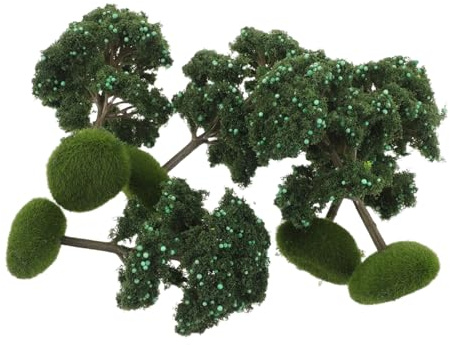 ERINGOGO 5pièces Arbres Fruitiers Miniatures Plastique Modèles De Pommiers Réalistes pour Décoration De Micro-Paysage Et Table De Sable Éléments De Bricolage