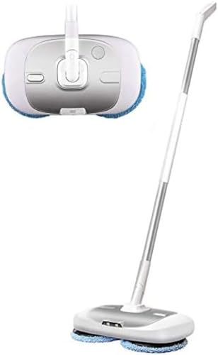 Cordless Mop Spinner For Hardwood Floors, Electric Floor Spray Scrubber, 2 In 1 Buffer Cleaner Polisher Home, With Led Lighting 400ml Water Tank,Pleasant63