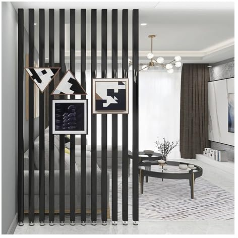 Paravents séparation，Cloison De Intérieur sans Percage, Room Divider Colonne Décoration，Panneaux séparation，Séparateur pièce for Maison，Facile et à Installer.(4root,140cm/55.1in/4.59ft)